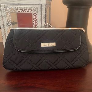 New Vera Bradley black wristlet small wallet/purse